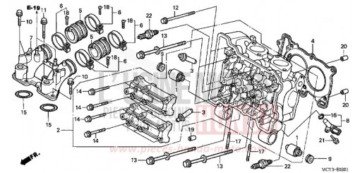 CYLINDER HEAD (FJS600D3/D4/D5/A3/A4/A5) FJS600D5 de 2005